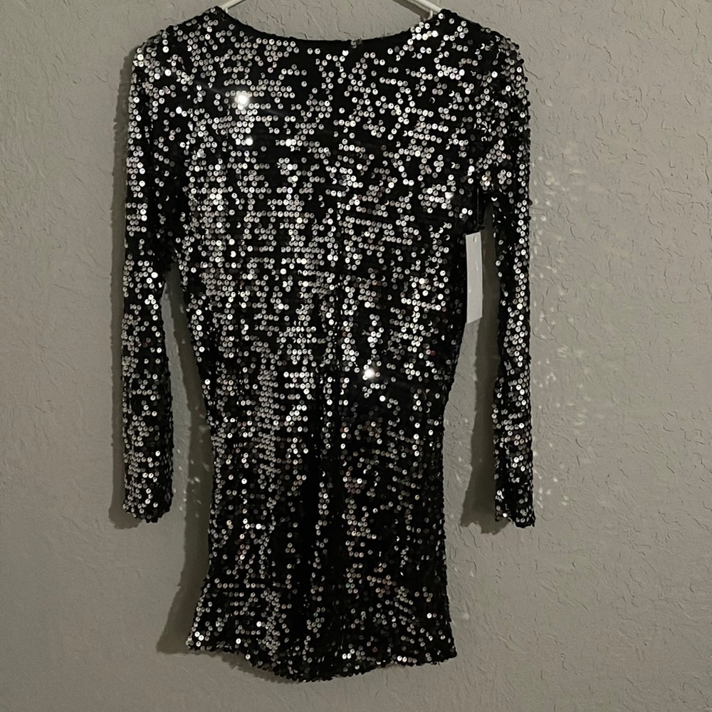 Odette Christiane  (dresses.com) sequin backless dress, NWT, XS